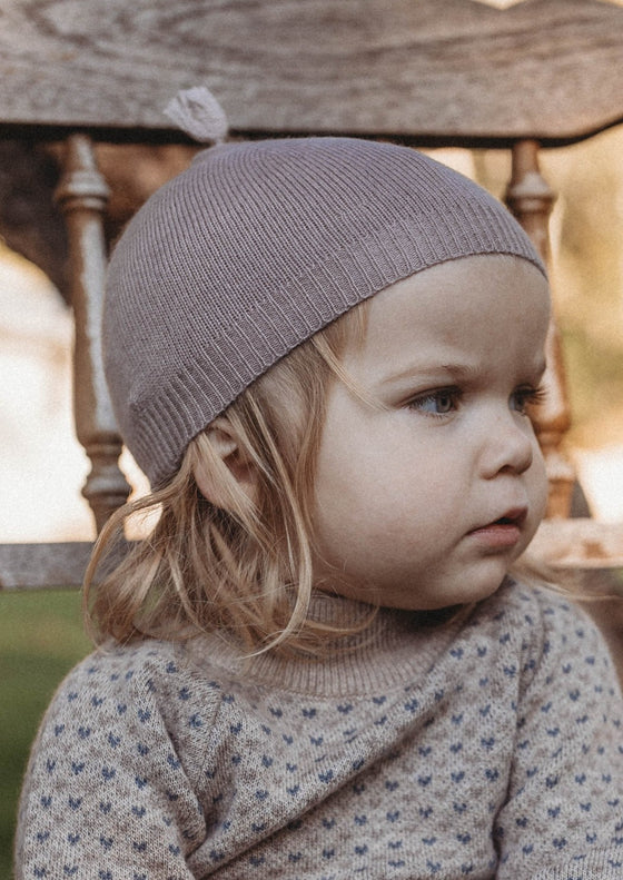 Cashmere & Merino Wool Beanie | Hazelnut