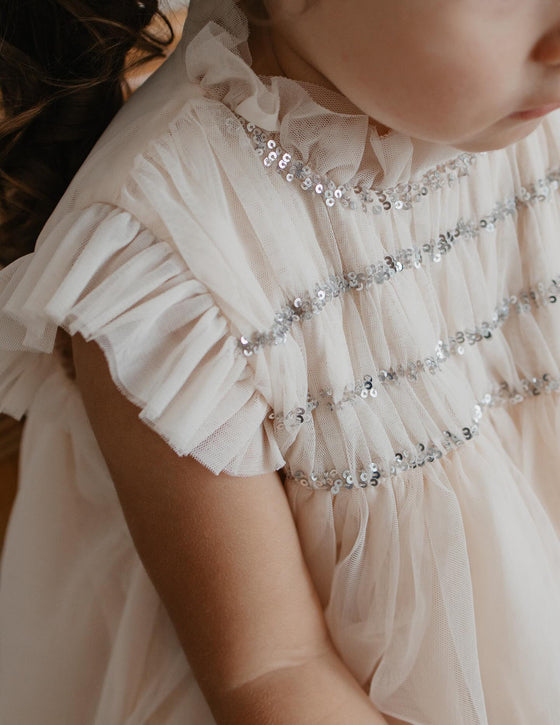 Scarlett | Cotton Tulle Dress | Vintage Cream