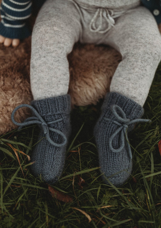 Cashmere Booties | Graphite