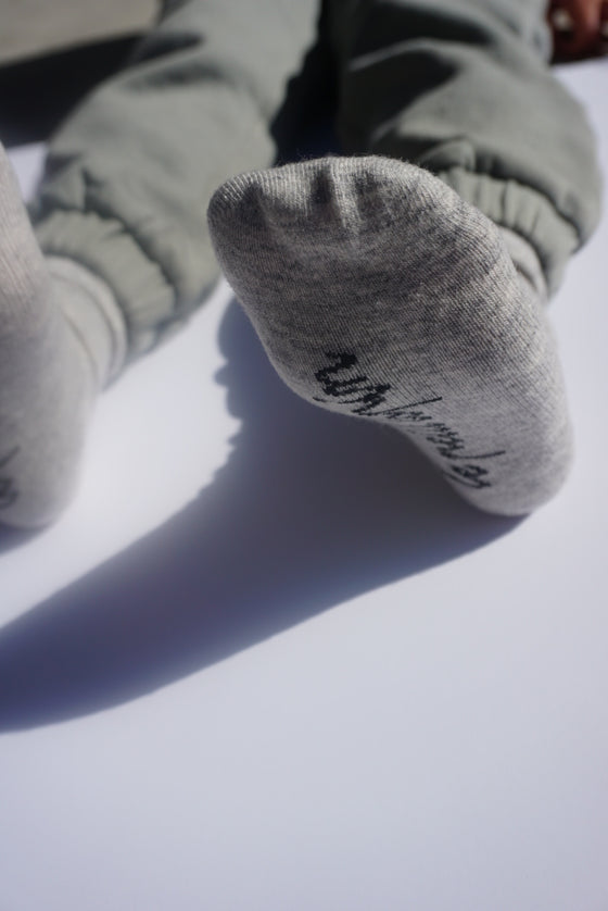 Cashmere & Wool Socks | Gray