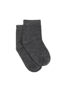  Cashmere & Wool Socks | Dark Gray Melange