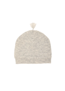  grey  cashmere beanie  with tassel