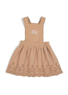  Elea | Corduroy Cotton Anglaise Dress | Wistful Mauve