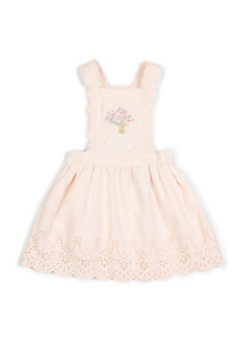  Elea | Corduroy Cotton Anglaise Dress | Primrose